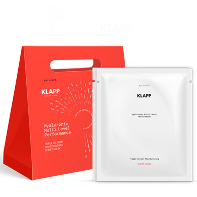 Klapp Hyaluronic Multi Level Performance Triple Action Moisturizing Sheet Mask 2 Stk.