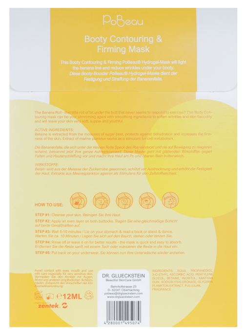 PoBeau Booty Contouring & Firming Mask 1 Stk.